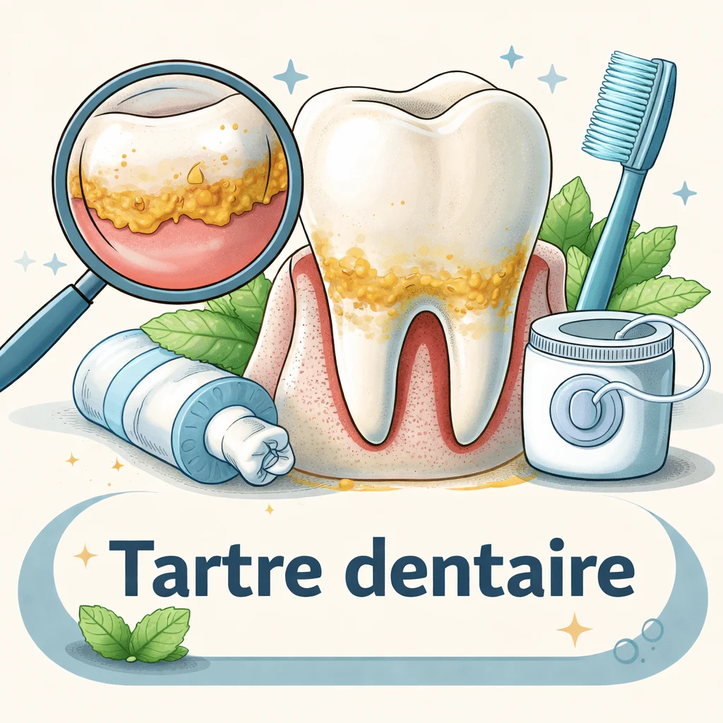 Tartre dentaire sur les dents avec ses symptômes, ses causes et ses traitements