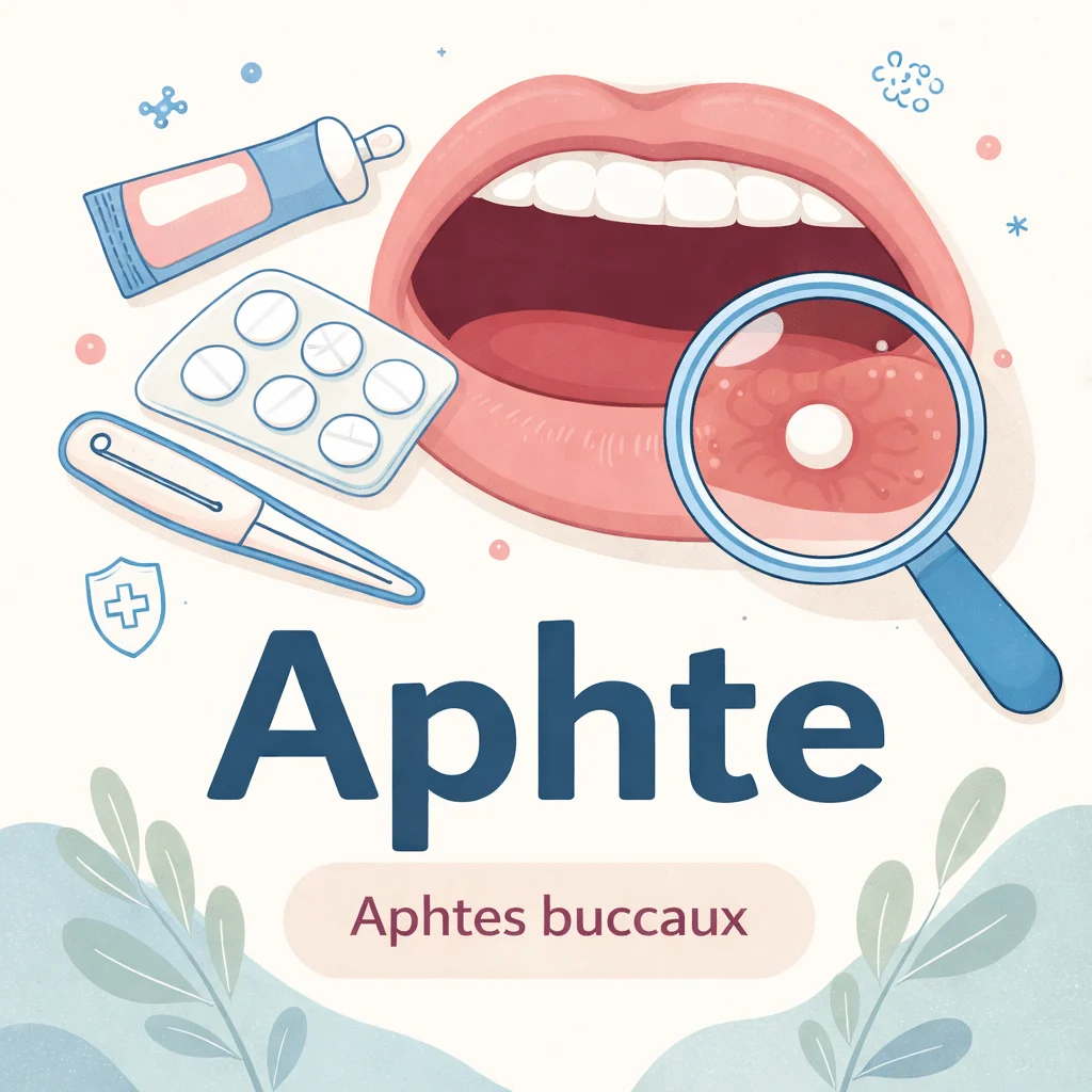 Aphte dans la bouche avec ses symptômes, ses causes et ses traitements