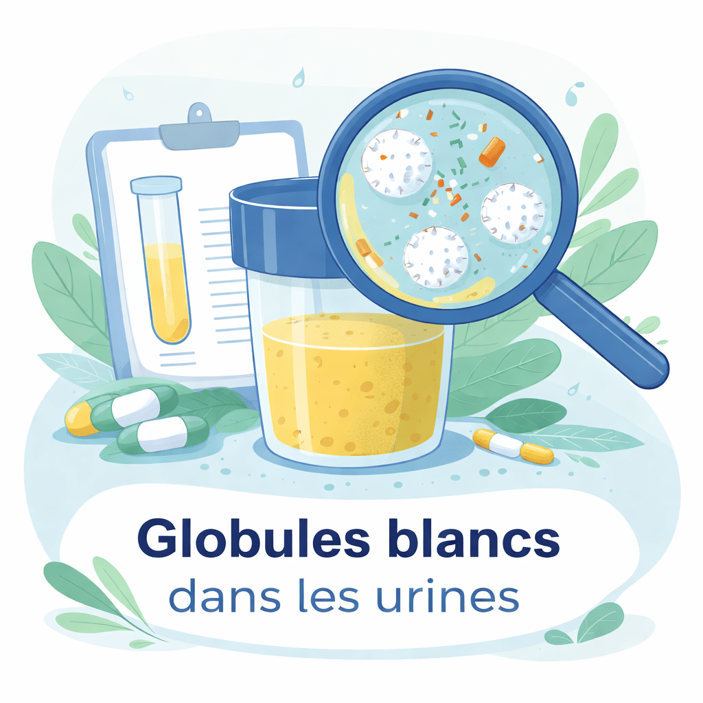 Globules blancs dans les urines (leucocyturie) avec leurs causes et leurs symptômes