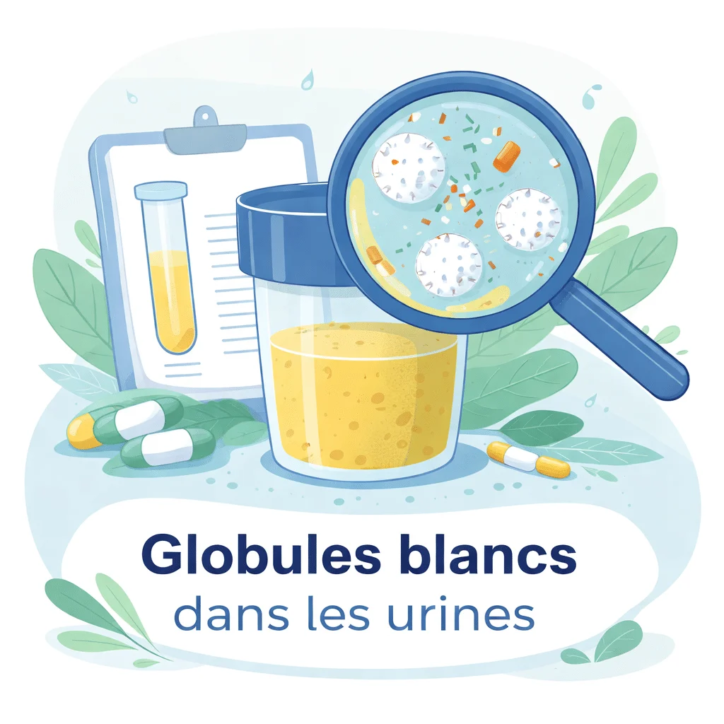 Globules blancs dans les urines (leucocyturie) avec leurs causes et leurs symptômes