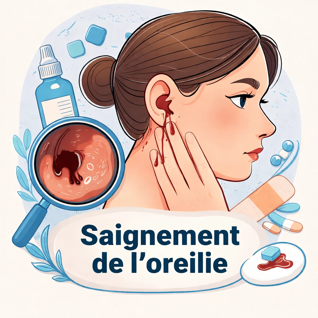 Saignement de l'oreille avec ses causes possibles et ses traitements