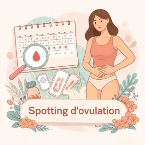 Spotting d'ovulation, léger saignement en milieu de cycle, avec son interprétation et ses causes