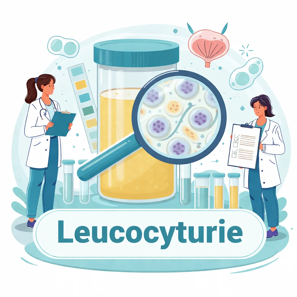 Leucocyturie, globules blancs dans les urines, avec ses causes, ses seuils et la conduite à tenir