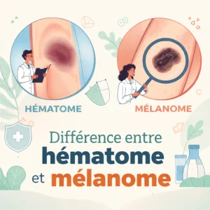 Différence entre un hématome et un mélanome sur la peau pour reconnaître une lésion suspecte