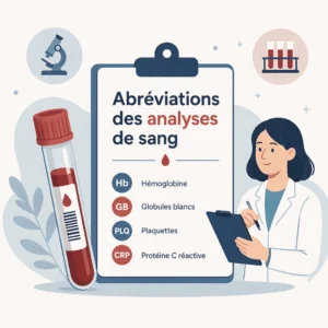 Abréviations des analyses de sang expliquées pour lire et comprendre ses résultats