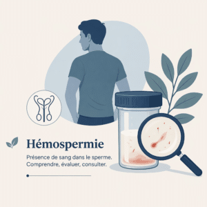 Hémospermie, présence de sang dans le sperme, avec ses causes, ses symptômes et ses traitements