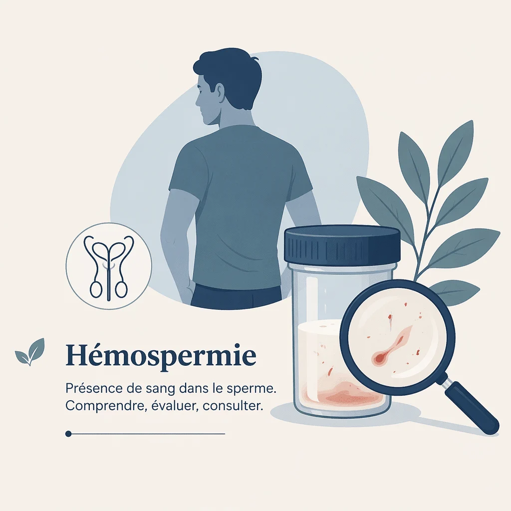 Hémospermie, présence de sang dans le sperme, avec ses causes, ses symptômes et ses traitements