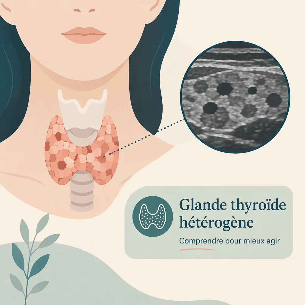 Glande thyroïde hétérogène à l'échographie, avec sa signification et ses causes
