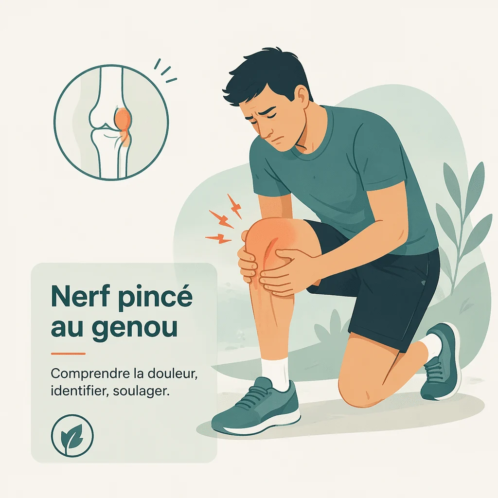 Nerf pincé au genou avec ses symptômes, ses causes et ses traitements