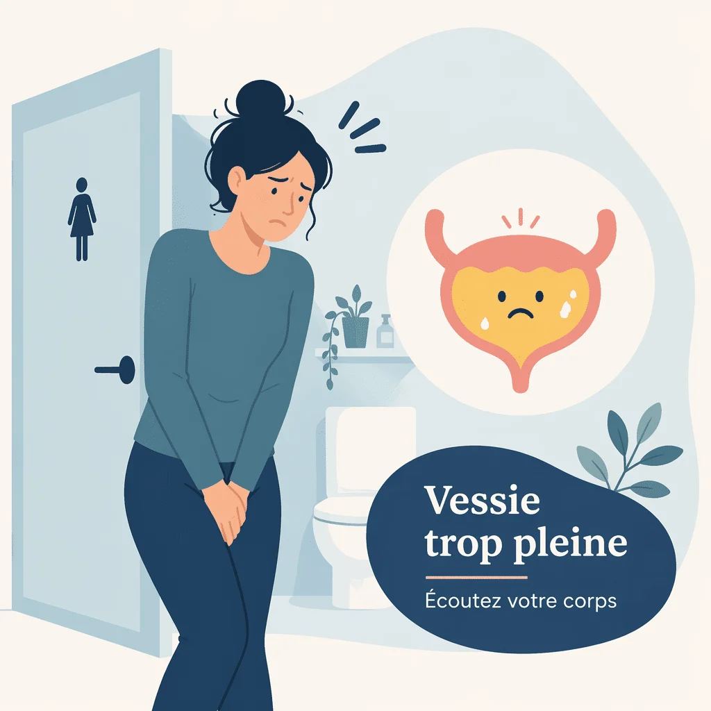 Vessie trop pleine et rétention urinaire avec leurs causes et leurs symptômes