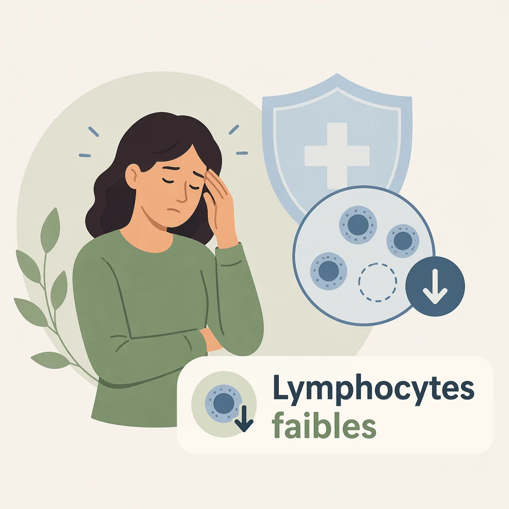 Lymphocytes bas sur l'hémogramme avec leurs causes, leurs symptômes et quand s'inquiéter