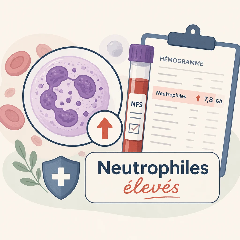 Neutrophiles élevés sur l'hémogramme avec leurs causes, leurs symptômes et leur interprétation