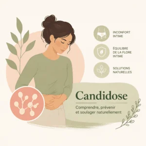 Candidose à Candida avec ses causes, ses symptômes, ses traitements et sa prévention