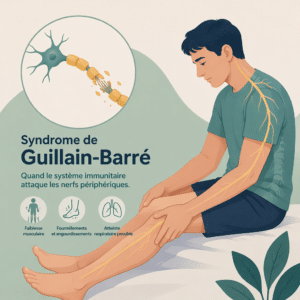 Syndrome de Guillain-Barré atteignant les nerfs, avec ses causes, ses symptômes et ses traitements