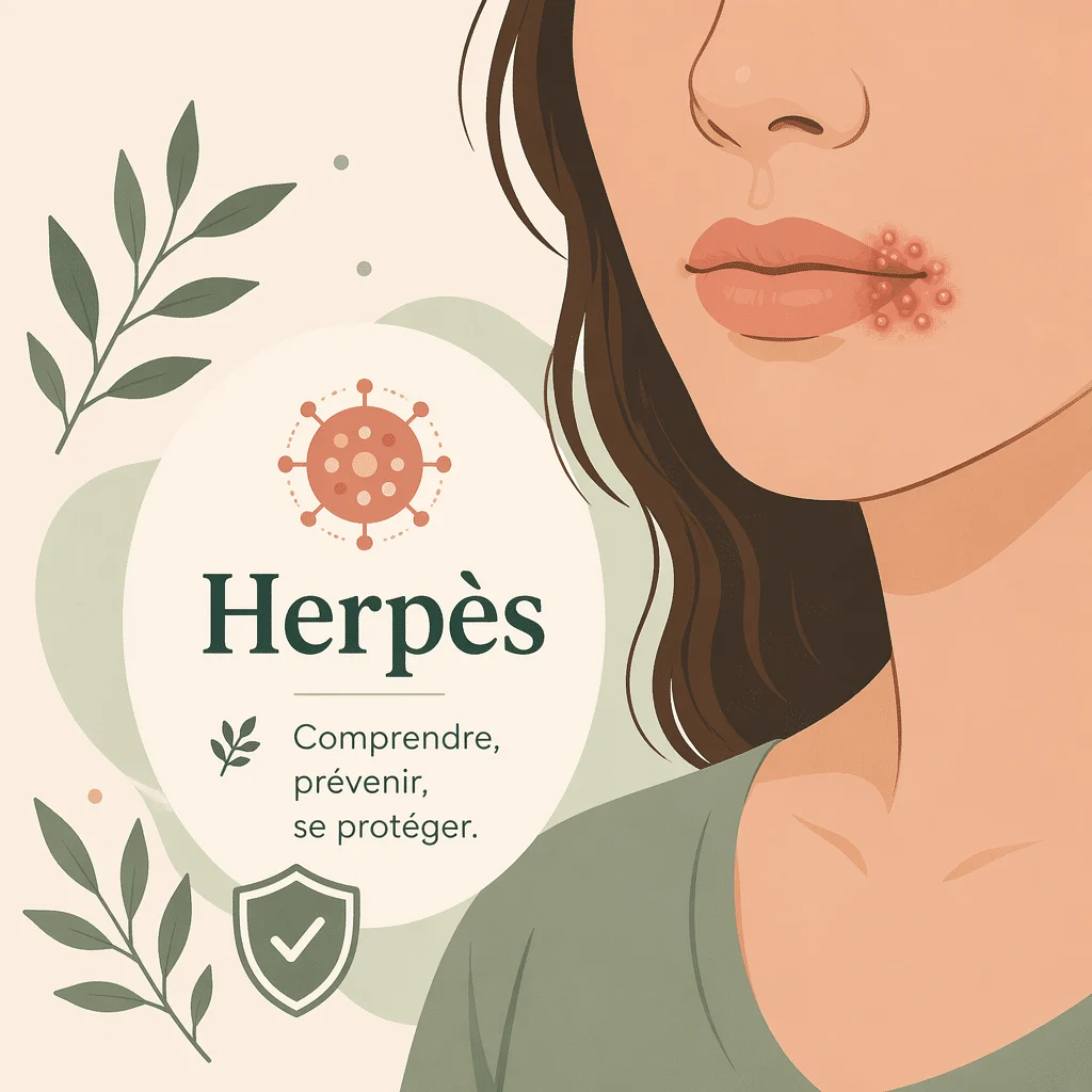 Herpès viral avec ses causes, ses symptômes, son diagnostic et ses traitements
