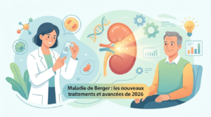 Maladie de Berger affectant les reins, avec analyses de sang et d'urine pour la néphropathie à IgA