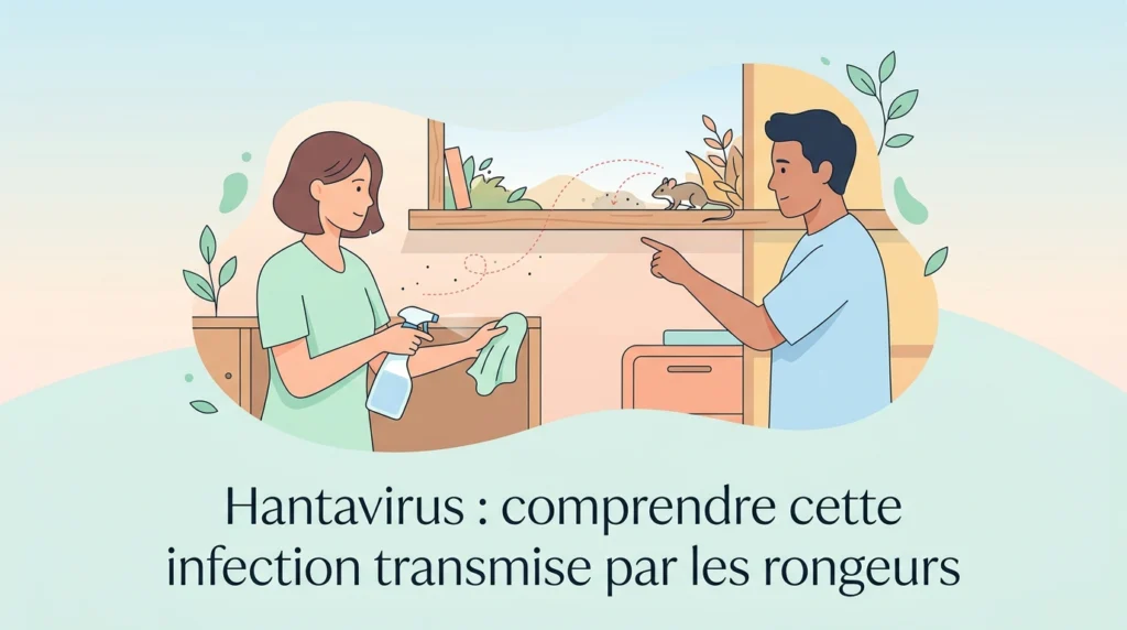Infection à hantavirus transmise par les rongeurs, illustrée par un test sanguin sérologique de diagnostic