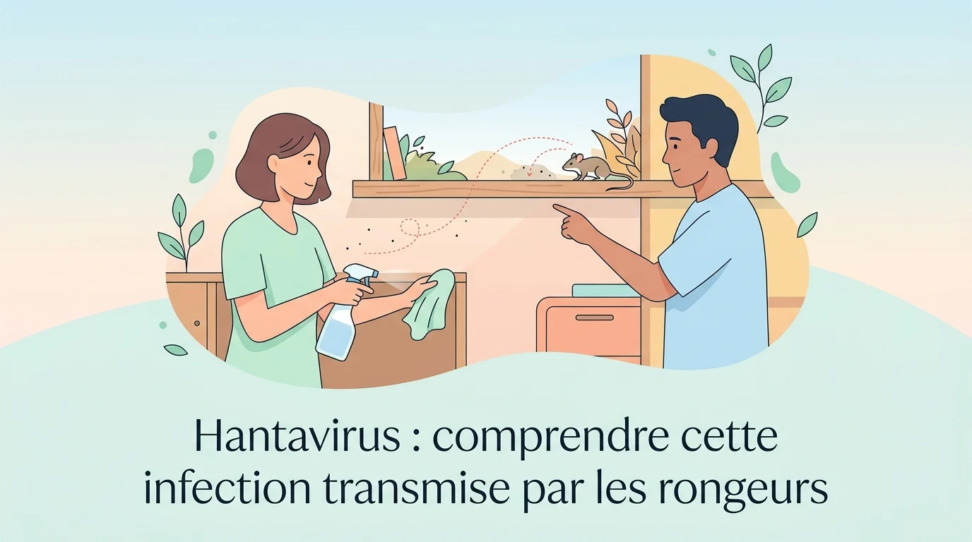 Infection à hantavirus transmise par les rongeurs, illustrée par un test sanguin sérologique de diagnostic