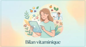 Bilan vitaminique par prise de sang mesurant les vitamines D, B9 et B12 pour repérer une carence