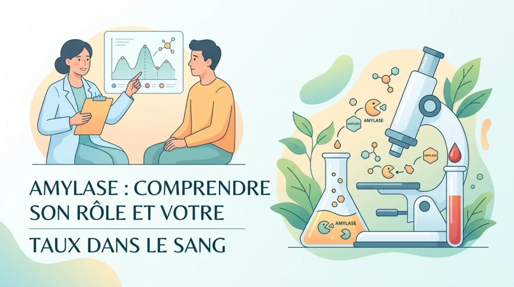 Dosage de l'amylase dans le sang pour explorer le pancréas en cas de douleurs abdominales