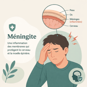 Méningite avec ses symptômes, ses causes et ses traitements