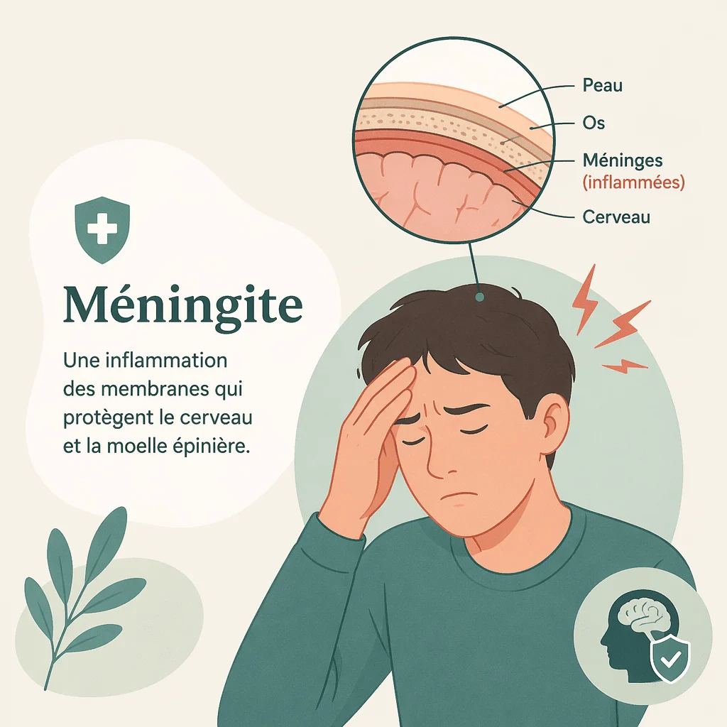 Méningite avec ses symptômes, ses causes et ses traitements