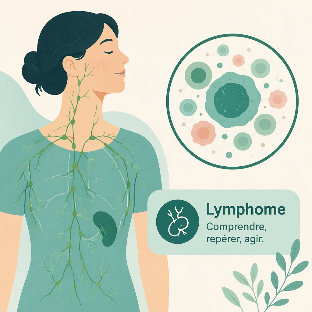 Lymphome, cancer des cellules immunitaires, avec ses symptômes, ses types et ses traitements