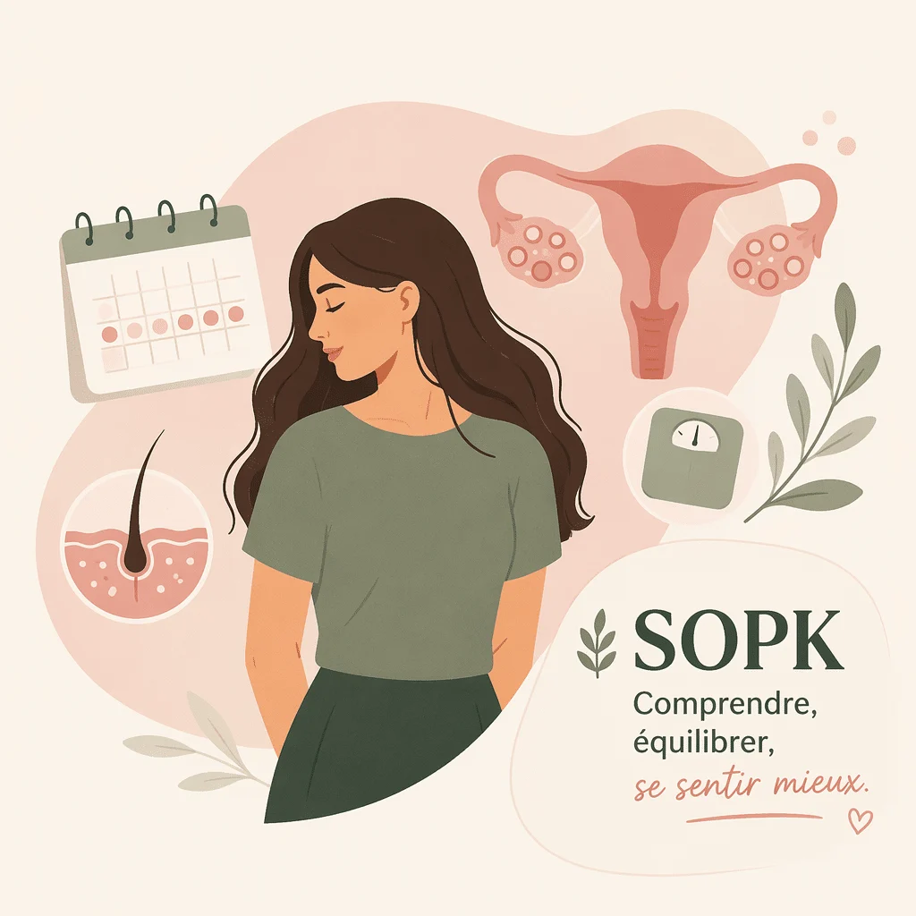 Syndrome des ovaires polykystiques (SOPK) avec son diagnostic, ses symptômes et ses traitements