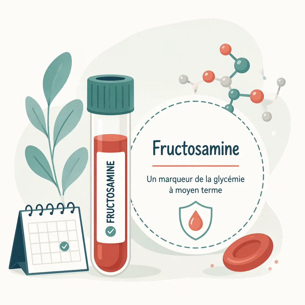 Fructosamine dosée dans le sang pour suivre la glycémie sur deux à trois semaines