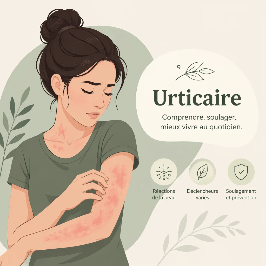 Urticaire, plaques cutanées qui démangent, avec sa compréhension, son traitement et sa prévention
