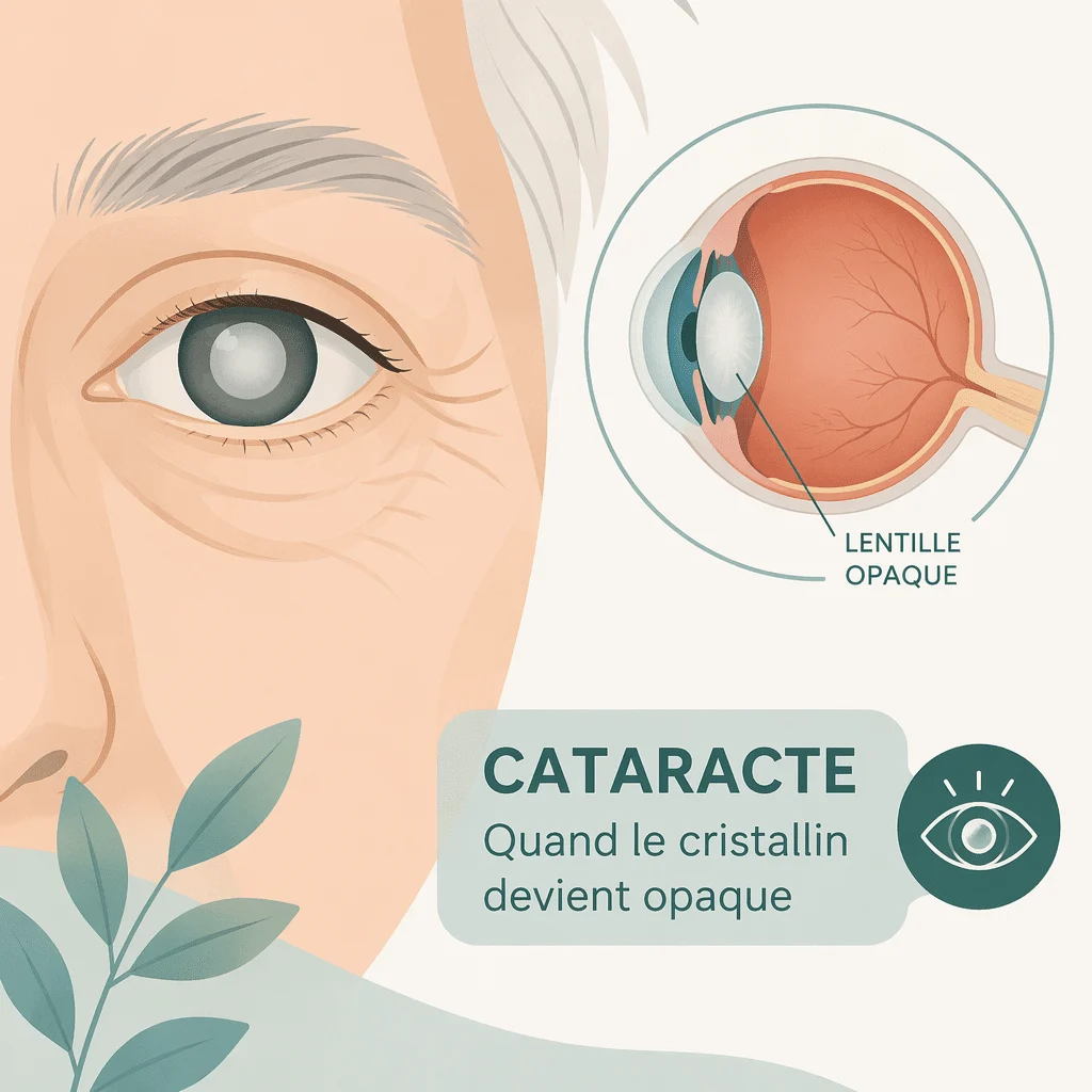 Cataracte de l'œil avec ses causes, ses symptômes, son diagnostic et ses traitements