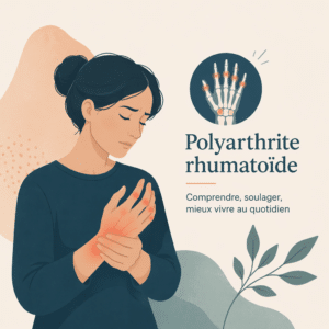 Polyarthrite rhumatoïde, maladie auto-immune des articulations, avec ses symptômes et ses traitements