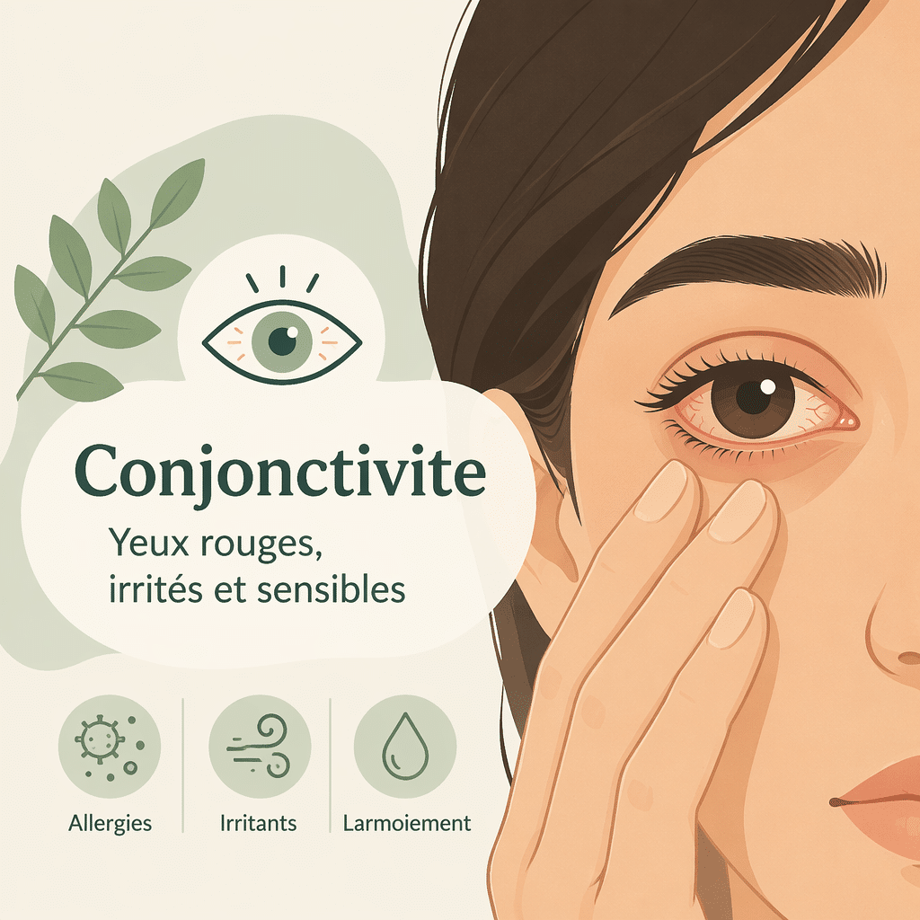 Conjonctivite de l'œil avec ses causes, ses symptômes, ses traitements et sa prévention