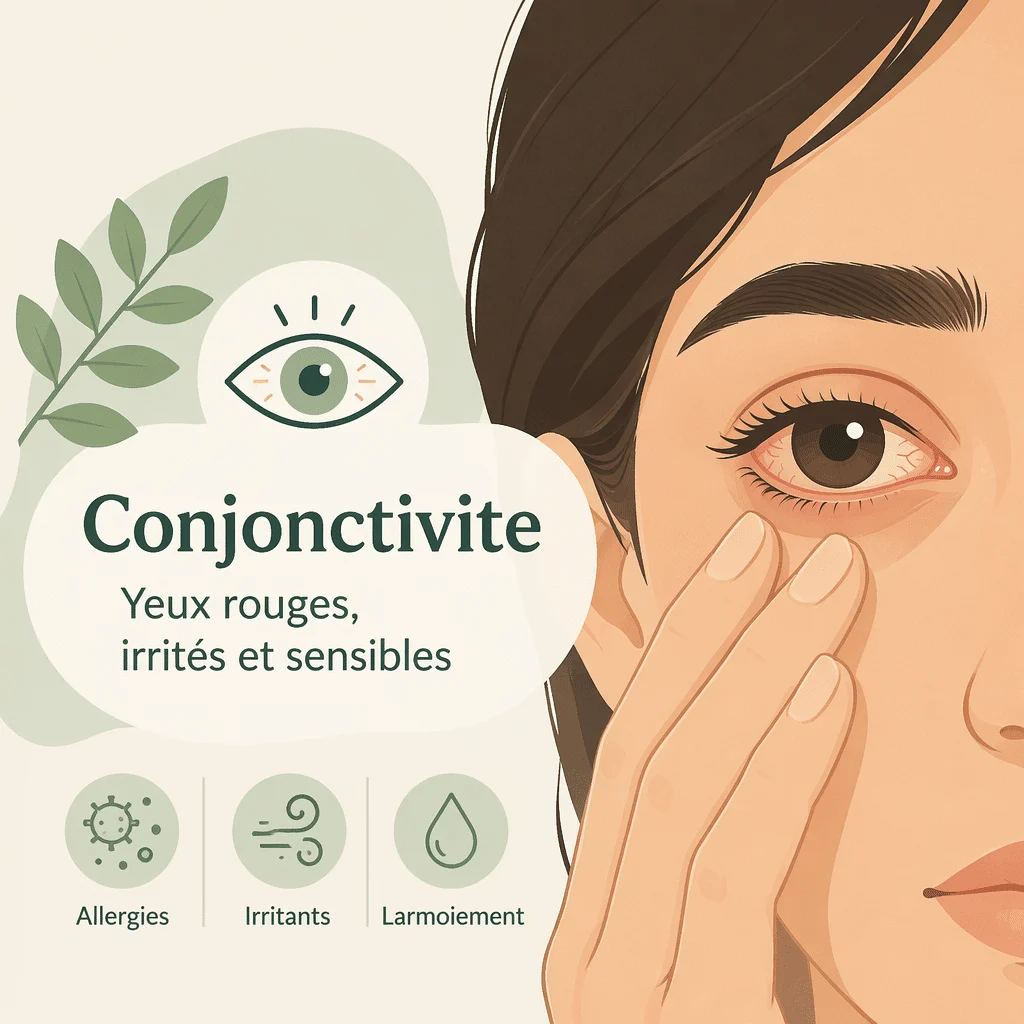 Conjonctivite de l'œil avec ses causes, ses symptômes, ses traitements et sa prévention