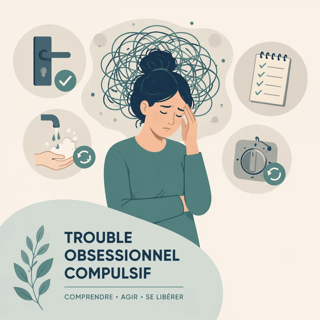 Trouble obsessionnel compulsif : personne apaisée gérant obsessions et compulsions au quotidien