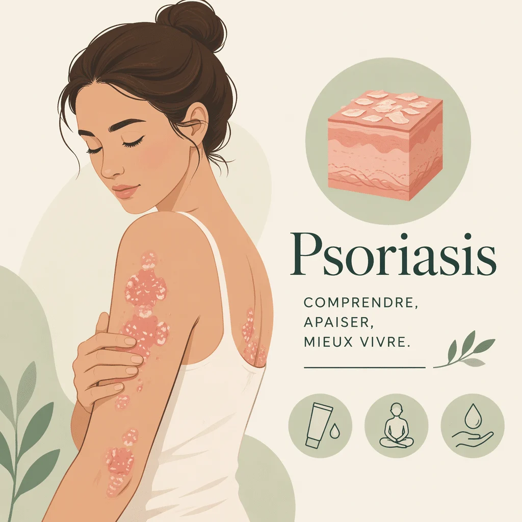 Psoriasis, maladie chronique de la peau, avec sa compréhension et sa gestion