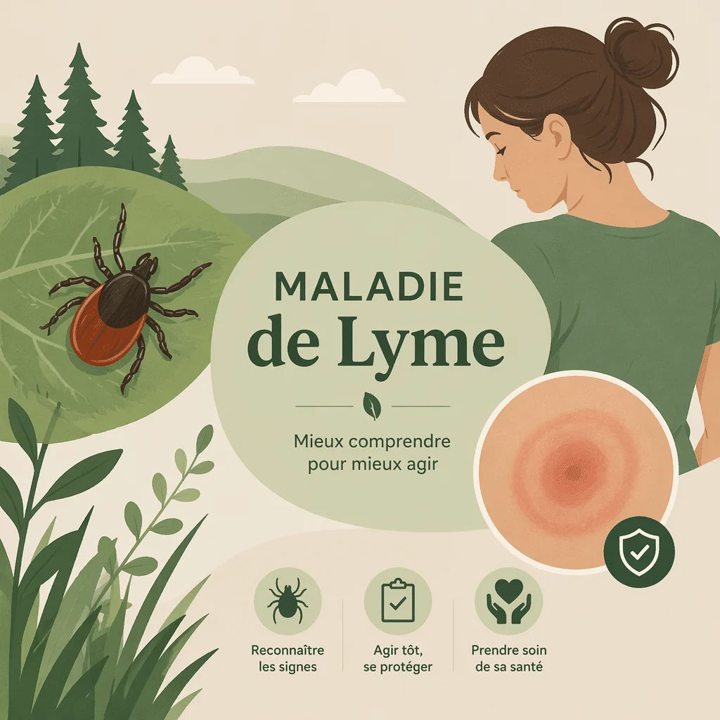 Maladie de Lyme transmise par les tiques, avec ses causes, ses symptômes et ses traitements