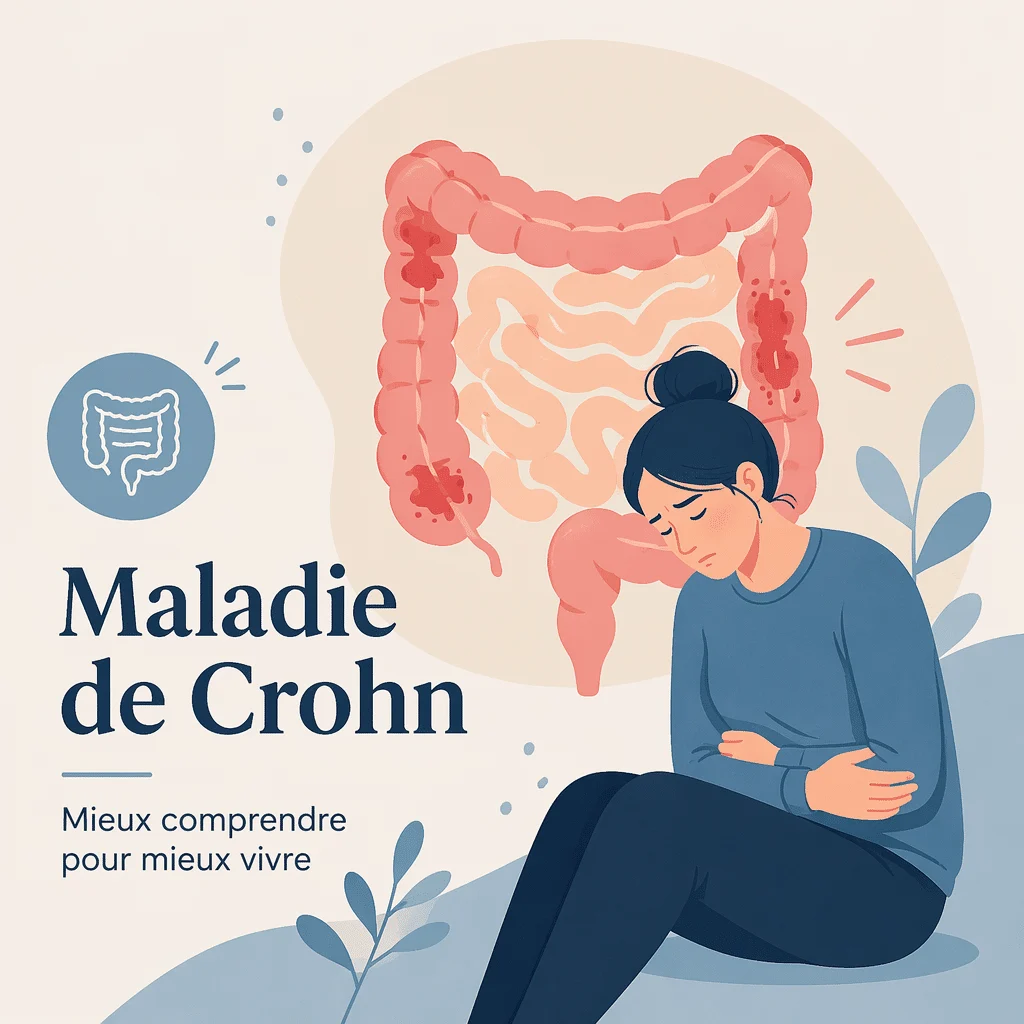 Maladie de Crohn, inflammation chronique de l'intestin, avec ses causes, ses symptômes et ses traitements