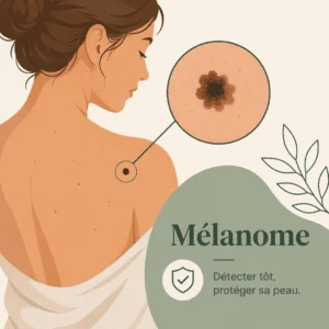 Mélanome, cancer de la peau, avec ses symptômes, son diagnostic et ses traitements