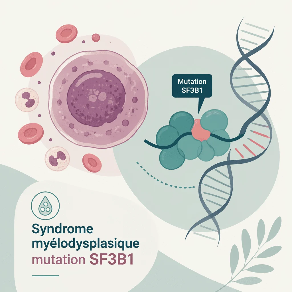 Étude sur le syndrome myélodysplasique avec mutation SF3B1 et ses traitements de précision