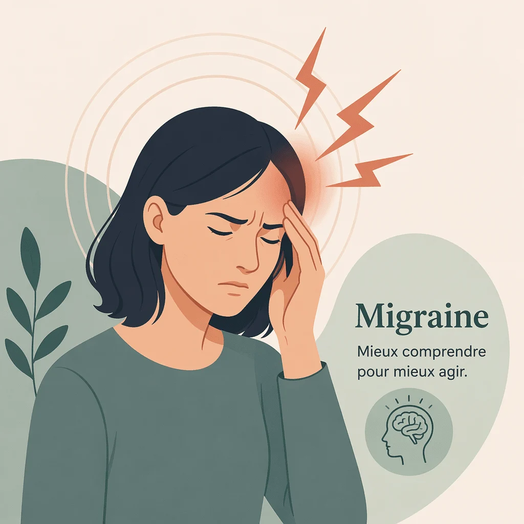 Migraine avec ses causes, ses symptômes et ses traitements