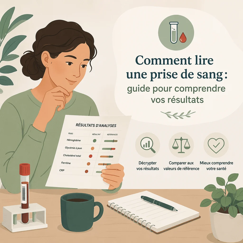 Lecture d'une prise de sang avec un compte rendu d'analyses pour comprendre ses résultats