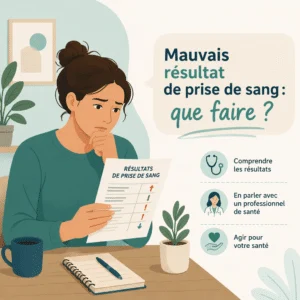 Résultat de prise de sang anormal examiné avec un médecin pour comprendre les étapes suivantes