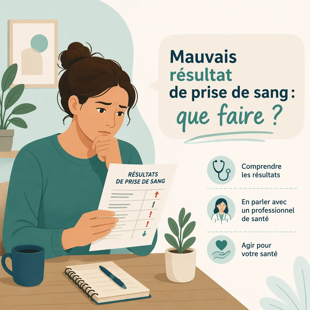 Résultat de prise de sang anormal examiné avec un médecin pour comprendre les étapes suivantes