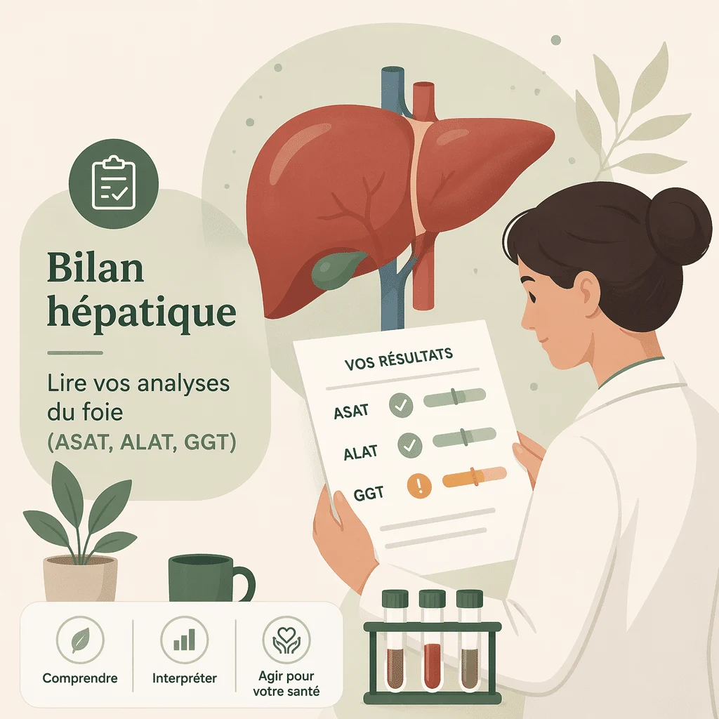 Bilan hépatique : lire vos analyses du foie (ASAT, ALAT, GGT)