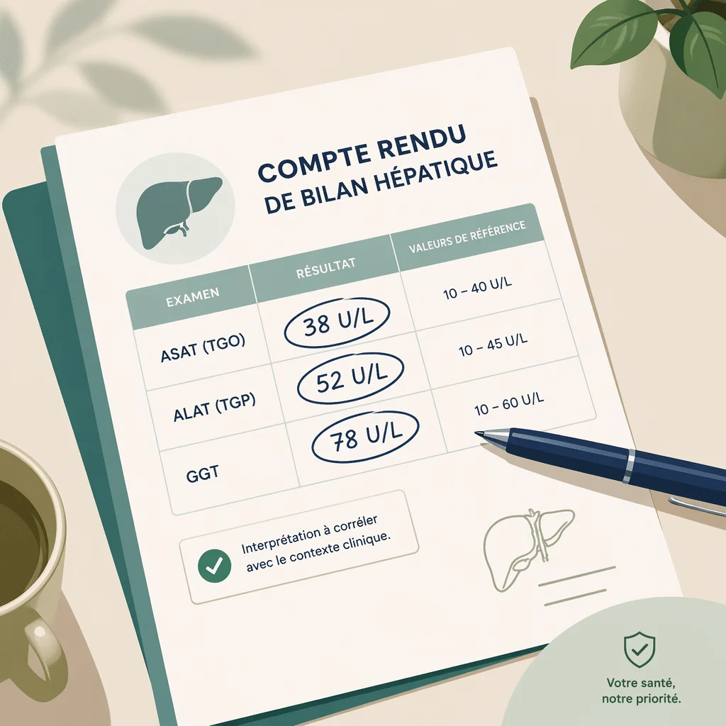 Bilan hépatique : à quoi servent ASAT, ALAT et GGT