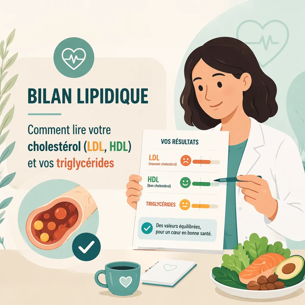 Bilan lipidique : comment lire votre cholestérol (LDL, HDL) et vos triglycérides
