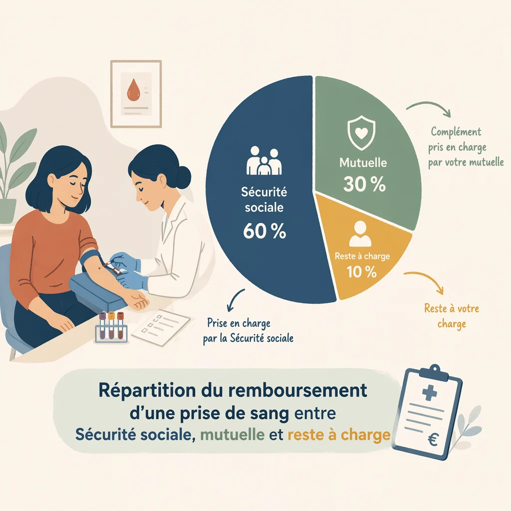 Remboursement d'une prise de sang : reste à charge et base Sécu