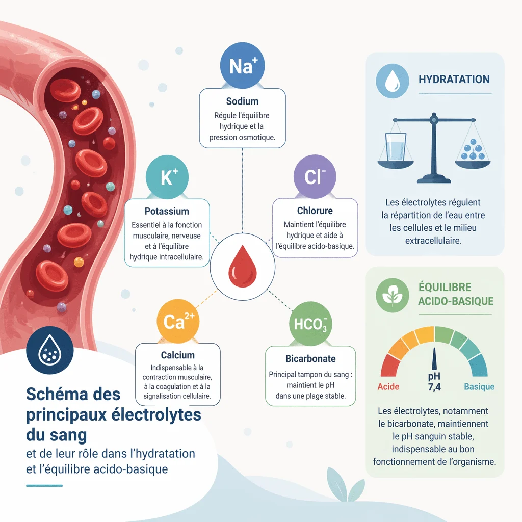 Ionogramme sanguin : ce que reflète un sodium trop haut ou trop bas