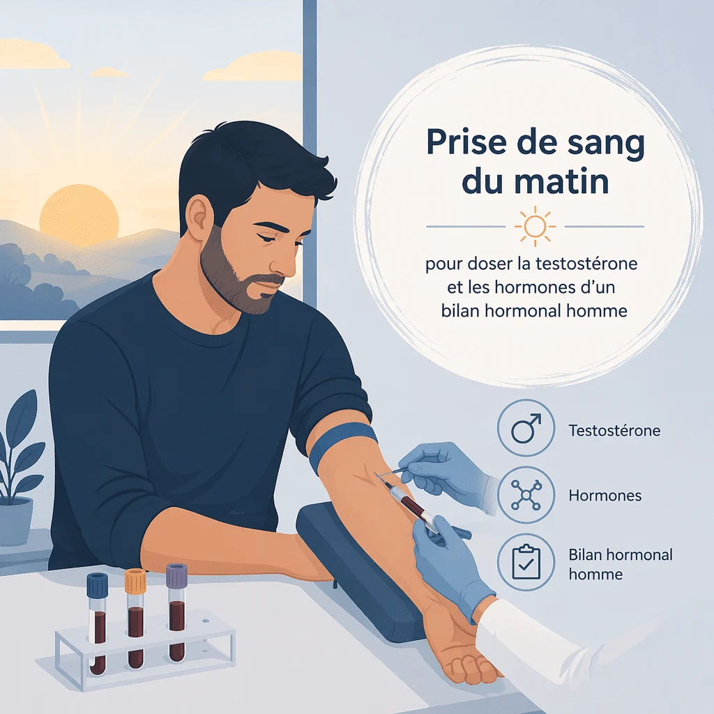Quand recontrôler la testostérone d'un bilan hormonal homme